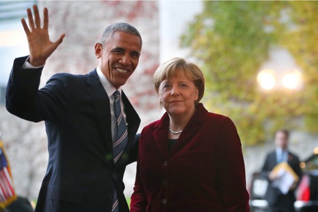 Obama thanks 'courageous' Merkel in final call with a foreign leader