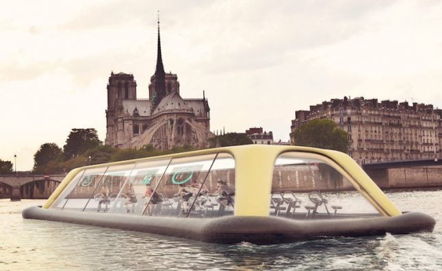 This gym boat could give Parisians the most in-Seine workout there is