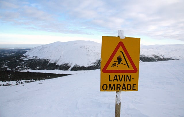 Avalanche warning for northern Sweden