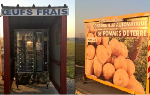 Welcome to France - where pig's entrails, eggs and cheese are sold in vending machines