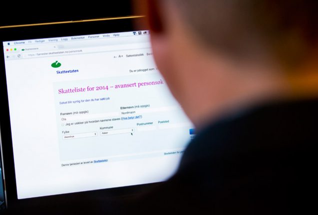 In Norway, everyone's tax info is just a click away