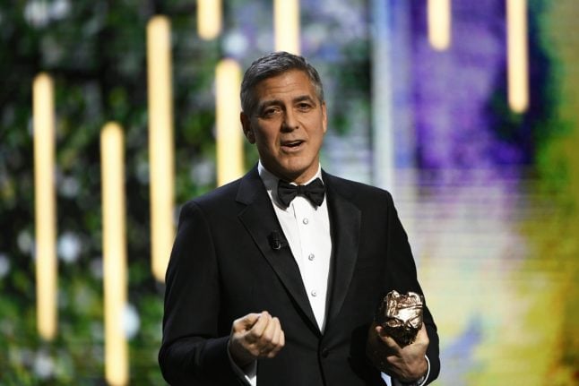 Clooney blasts Trump as Huppert's 'Elle' wins at 'French Oscars'