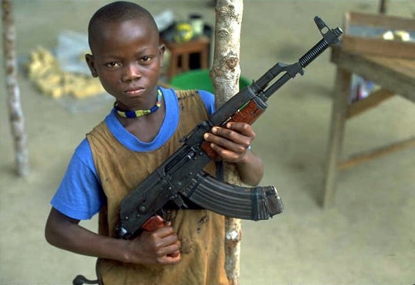 How German guns often end up in child soldiers' hands