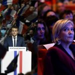 France’s Le Pen and Macron rally supporters for presidential campaigns