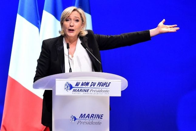 Le Pen launches Trump-like attack on media as Macron surges in polls