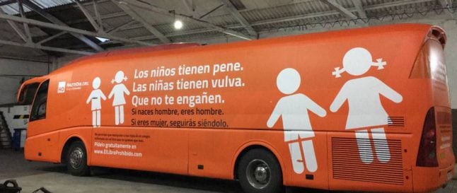 Police seize anti-trans campaign bus declaring 'boys have penises'