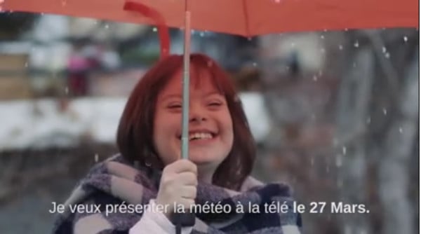 Down's Syndrome woman to present weather on French TV after winning hearts