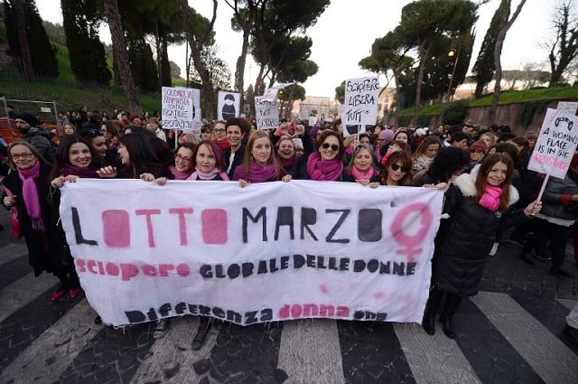 'The atmosphere was joyous': One woman's experience of Italy's Women's Strike