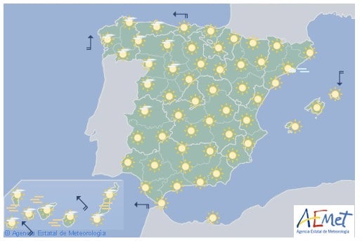Summer arrives early in Spain (But it won't last beyond the weekend)