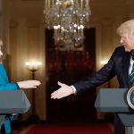 Trump ‘did not refuse to shake Merkel’s hand’, says spokesperson