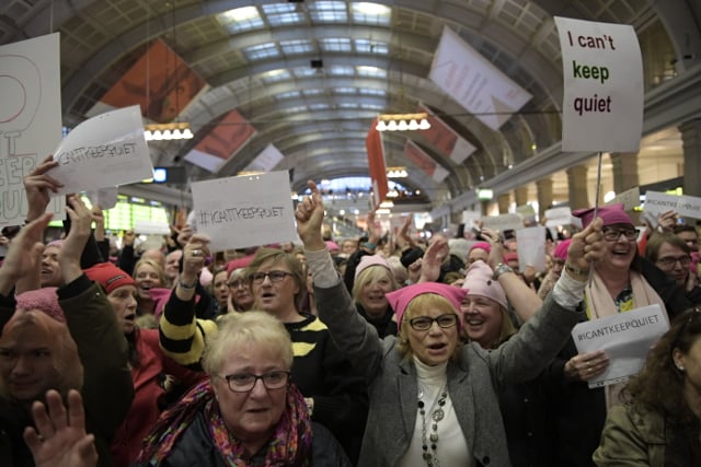 WATCH: Swedes mark International Women's Day with flash mobs