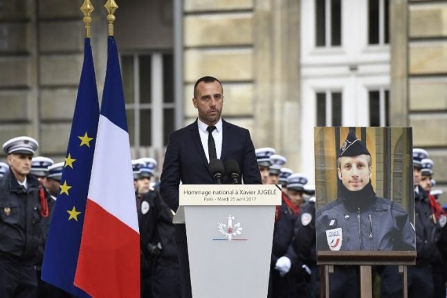 'You won't have my hatred': Partner honours policeman killed on Champs-Elysées