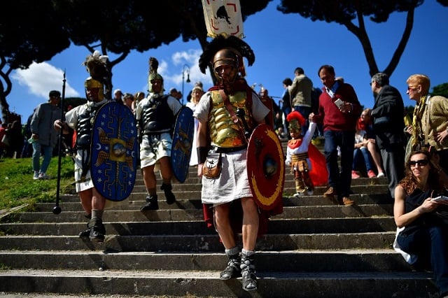 IN PICTURES: Rome steps back in time to celebrate its 2770th anniversary