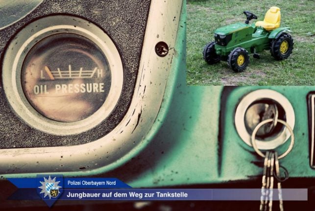 Police detain 5-year-old trying to tank up pedal tractor at gas station