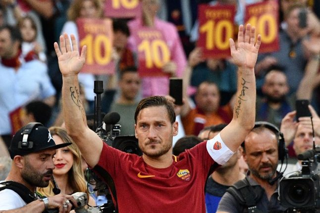 Francesco Totti: The Roma icon's career in numbers