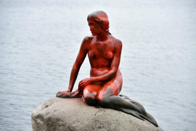Copenhagen’s iconic Little Mermaid statue vandalised over whaling