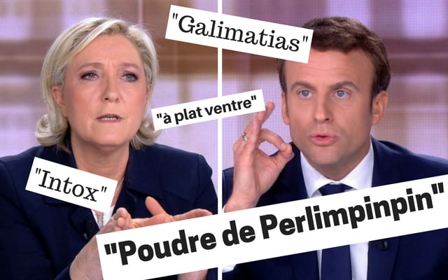 The new French words we learned thanks to Macron and Le Pen’s verbal joust