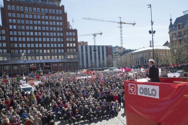 Norwegian Labour Party leader promises 'big changes' in May 1st speech