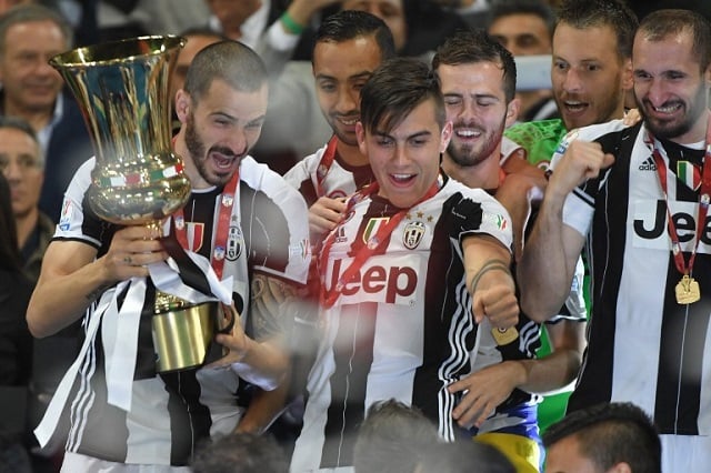 Juventus score record third successive Italian Cup