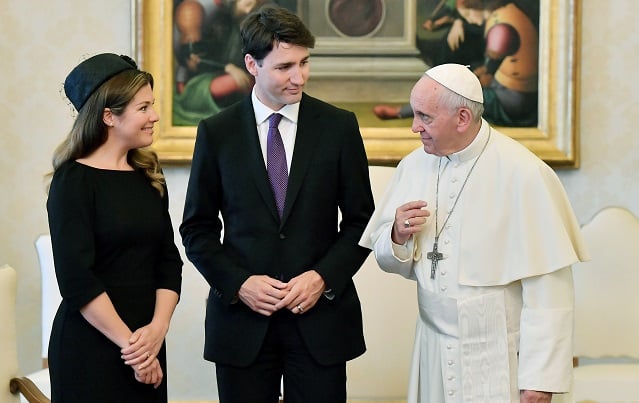 Trudeau asked the pope for an apology over abuse of indigenous Canadians in Catholic schools