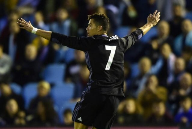 Ronaldo double puts Real Madrid on verge of title