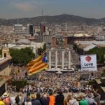 Thousands rally in Barcelona for Catalan independence vote