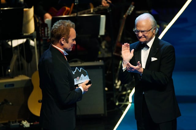 Sting donates Polar Music Prize money to refugees in Sweden