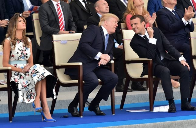WATCH: French military band dazzles Macron, Trump with Daft Punk rendition