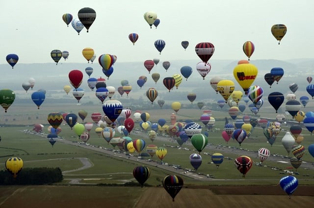 WATCH: 456 balloons take to the skies in France for world record flight