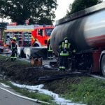 ‘Hero’ truck driver risks life to guide burning tanker away from town