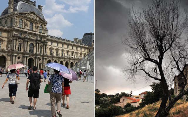 France on alert for roasting temperatures AND violent storms