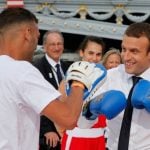 Macron visits Lausanne to support Paris Olympic bid