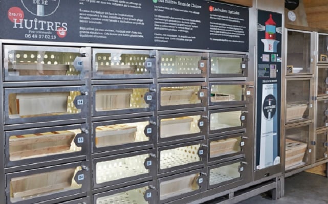In France, you can get your oysters from a vending machine