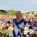 Host Sanna Nielsen. International readers may know her from Eurovision Song Contest 2014, where she represented Sweden with 'Undo'.Photo: Micke Bayart/Azul