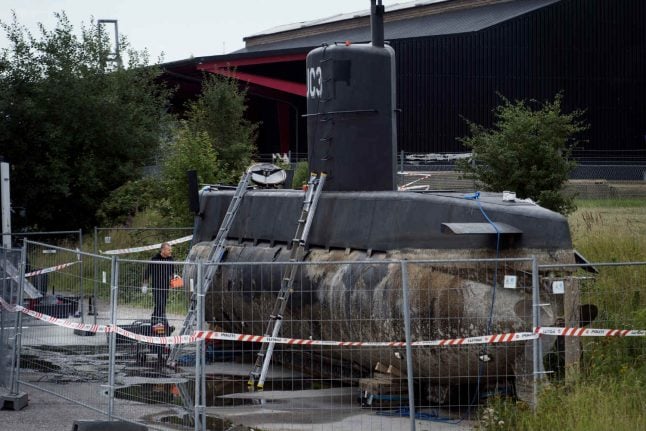 Danish police scan submarine for hidden compartments