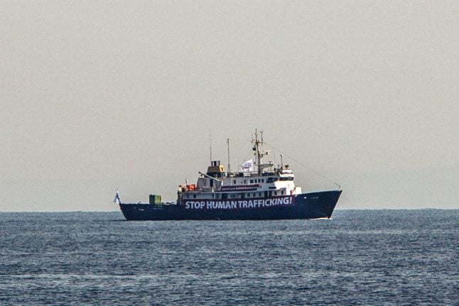 Anti-migrant boat follows NGO vessel off Libya