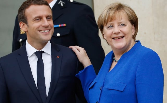 Macron limbers up for tricky 'tango' with Merkel