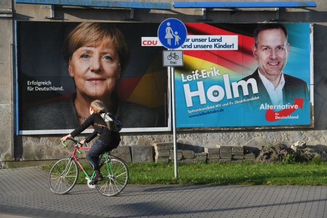 'Vote for loyal parties': Merkel takes on hard-right in final election push