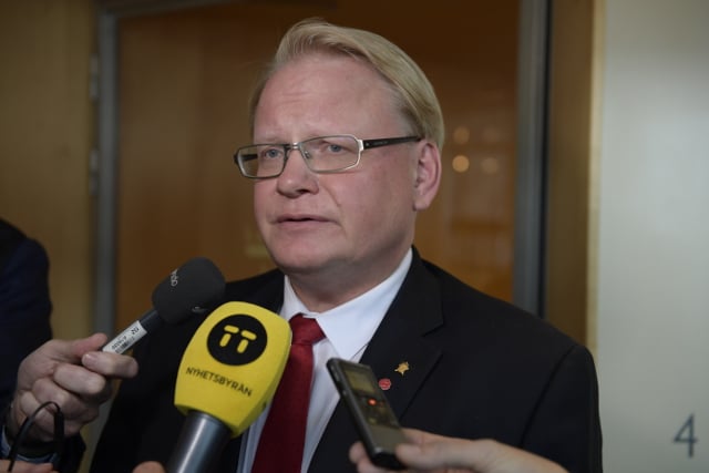No-confidence motion against Sweden's Defence Minister collapses as two opposition parties back out