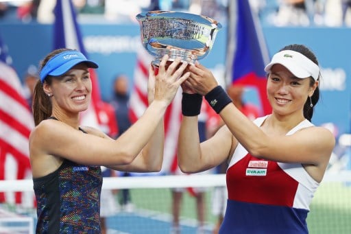 Swiss star Hingis wins two doubles titles in two days