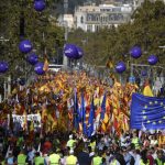 Pro-unity march in heart of ‘independent’ Catalonia