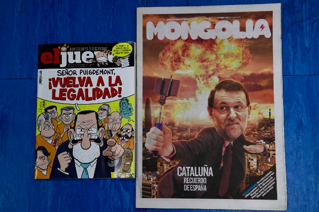 Spanish humorists try to find a funny side to Catalonia crisis