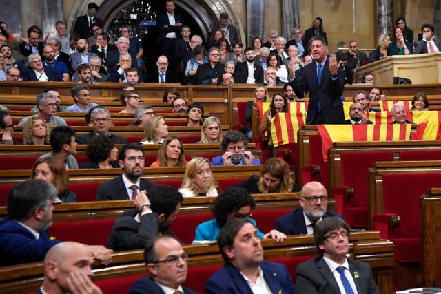 Catalan parliament passes resolution declaring independence