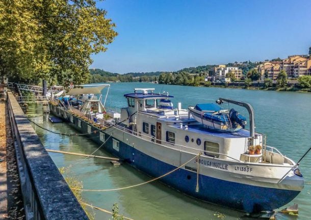 French property of the week: Luxury houseboat with outdoor pool in Lyon