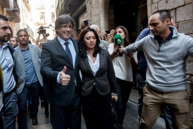 Deposed Catalan President Carles Puigdemont is apparently already in Belgium