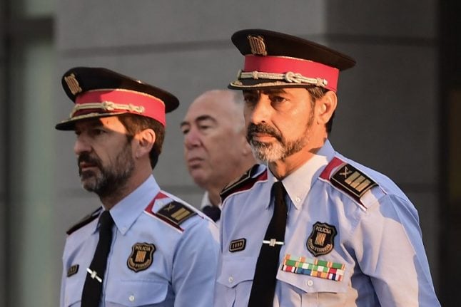 Catalan police chief appears in court accused of sedition