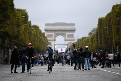 Paris experiments with 'car-free day' across the city