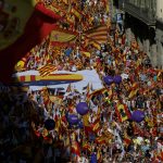 Protesters rally against Catalan independence in Barcelona