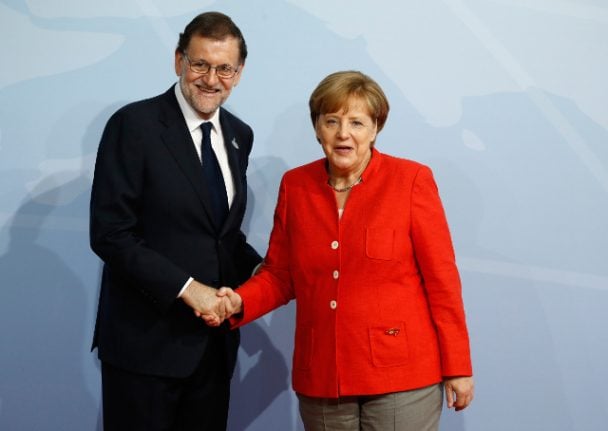 Merkel backs ‘unity of Spain’ in call with Rajoy