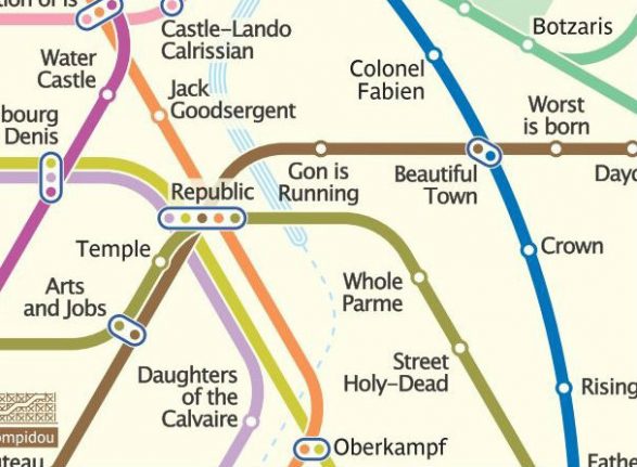 'Racist' English version of Paris Metro map causes outrage